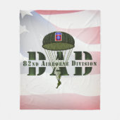 82e Luchtlandingsdivisie DAD Fleece Deken (Voorkant)