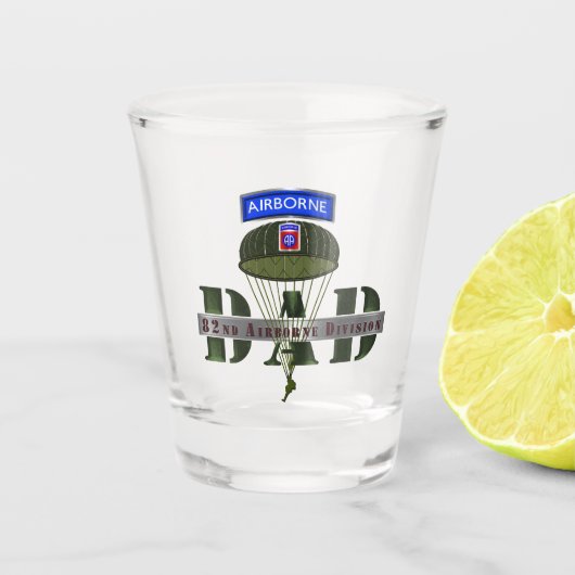 82e Luchtlandingsdivisie DAD Shot Glas (Voorkant)