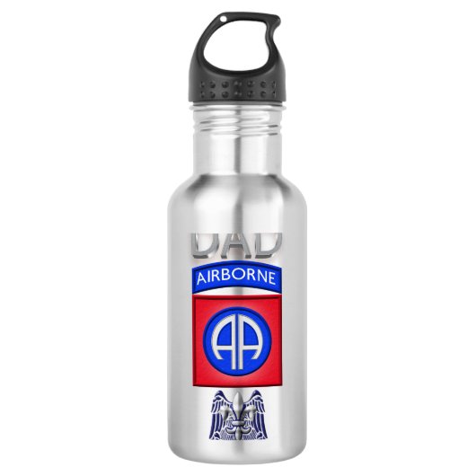 82e Luchtlandingsdivisie "Dad" Waterfles (Voorkant)