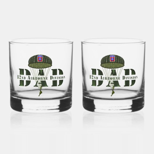 82e Luchtlandingsdivisie DAD Whisky Glas (Voorkant)