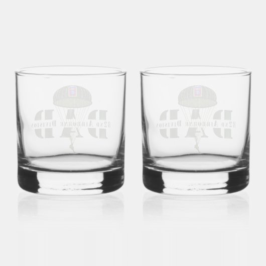 82e Luchtlandingsdivisie DAD Whisky Glas (Achterkant)