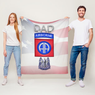 82e Luchtlandingsdivisie Fleece Deken