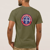 82e Luchtlandingsdivisie "Gepensioneerd" Custom T-shirt (Achterkant)
