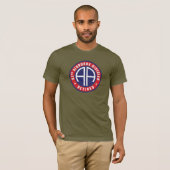 82e Luchtlandingsdivisie "gepensioneerd" T-shirt (Voorkant volledig)