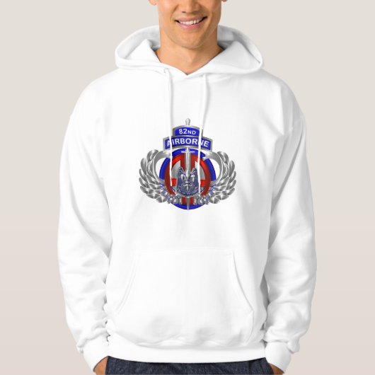 82e Luchtlandingsdivisie Geweldige Parachutist Hoodie (Voorkant)