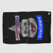 82e Luchtlandingsdivisie Golfhanddoek (Horizontaal)