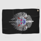 82e Luchtlandingsdivisie Golfhanddoek (Horizontaal)