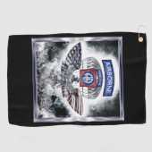 82e Luchtlandingsdivisie Golfhanddoek (Horizontaal)