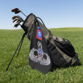 82e Luchtlandingsdivisie Golfhanddoek (Groen)