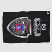 82e Luchtlandingsdivisie Golfhanddoek (Horizontaal)