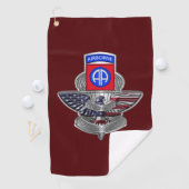 82e Luchtlandingsdivisie Golfhanddoek (Insitu)