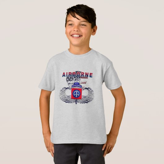 82e Luchtlandingsdivisie Kind T-shirt (Voorkant volledig)