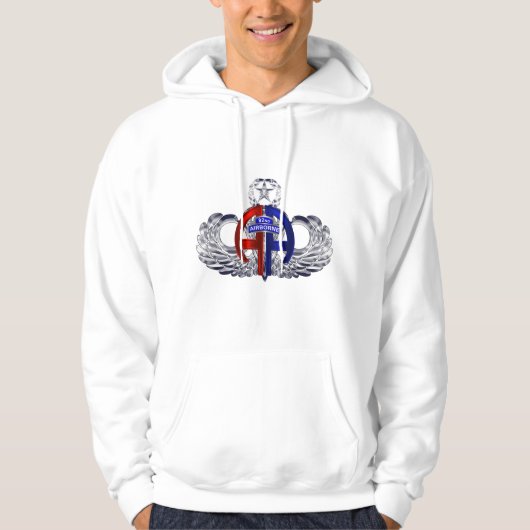 82e Luchtlandingsdivisie "Onbevreesde Parachutiste Hoodie (Voorkant)