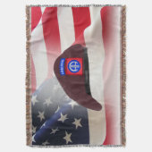 82e Luchtlandingsdivisie parachutist Beret Deken (Voorkant Verticaal)