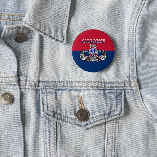 82e Luchtlandingsdivisie Ronde Button 5,7 Cm (In situ)
