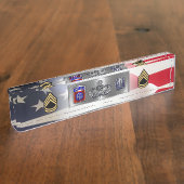 82e Luchtlandingsdivisie Sergeant First Class SFC Naambordje (Zijkant)