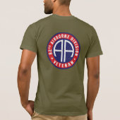 82e Luchtlandingsdivisie "Veteran" Custom T-shirt (Achterkant)