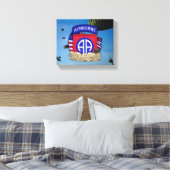 82e Luchtlandingsdivisie veteranen Golfoorlog Canvas Afdruk (Insitu (Slaapkamer))
