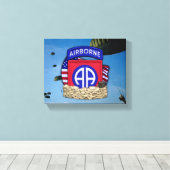82e Luchtlandingsdivisie veteranen Golfoorlog Canvas Afdruk (Insitu (Houten vloer))