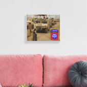 82e Luchtlandingsdivisie veteranen Golfoorlog Canvas Afdruk (Insitu (Woonkamer))