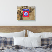 82e Luchtlandingsdivisie veteranen Golfoorlog Canvas Afdruk (Insitu (Slaapkamer))