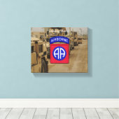 82e Luchtlandingsdivisie veteranen Golfoorlog Canvas Afdruk (Insitu (Houten vloer))