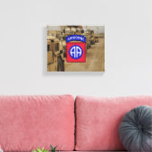 82e Luchtlandingsdivisie veteranen Golfoorlog Canvas Afdruk (Insitu (Woonkamer))