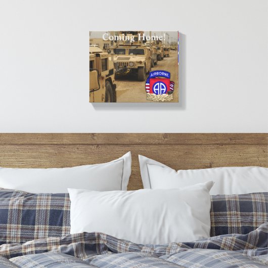 82e Luchtlandingsdivisie veteranen Golfoorlog Canvas Afdruk (Insitu (Slaapkamer))