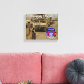82e Luchtlandingsdivisie veteranen Golfoorlog Canvas Afdruk (Insitu (Woonkamer))