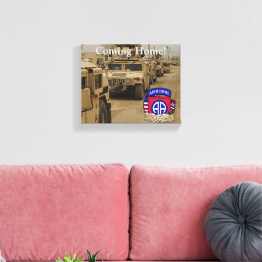 82e Luchtlandingsdivisie veteranen Golfoorlog Canvas Afdruk (Insitu (Woonkamer))