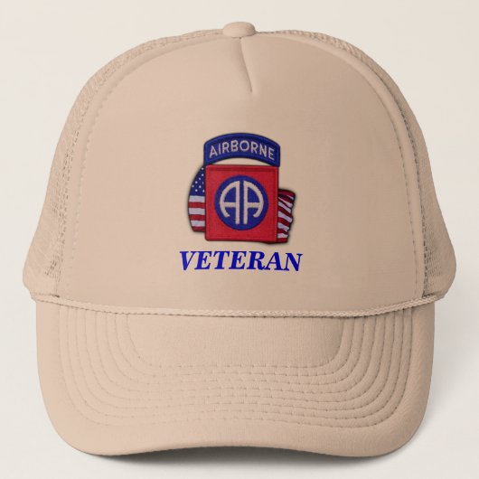 82e Luchtlandingsdivisie Veterans Vietnam Irak Pet (Voorkant)