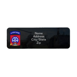 82e Luchtlandingsdivisie Vietnam Oorlogsplek Etiket