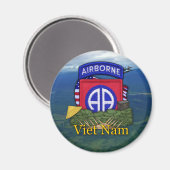 82e luchtlandingsdivisie Vietnam veteranen Magne Magneet (Voorkant / Achterkant)