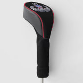 82e Luchtlandingsdivisie “Zilveren Schedel” Sprong Golfheadcover (Schuin)