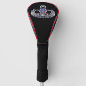 82e Luchtlandingsdivisie “Zilveren Schedel” Sprong Golfheadcover (Voorkant)