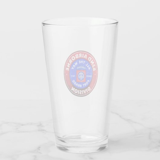 82e Luchtvaartdivisie Antiek Logo Glas (Achterkant)