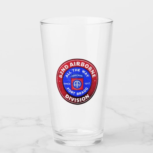 82e Luchtvaartdivisie Antiek Logo Glas (Voorkant)