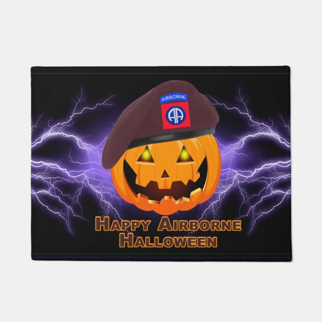 82e Luchtvaartdivisie - Happy Airborne Halloween! Deurmat (Voorkant)