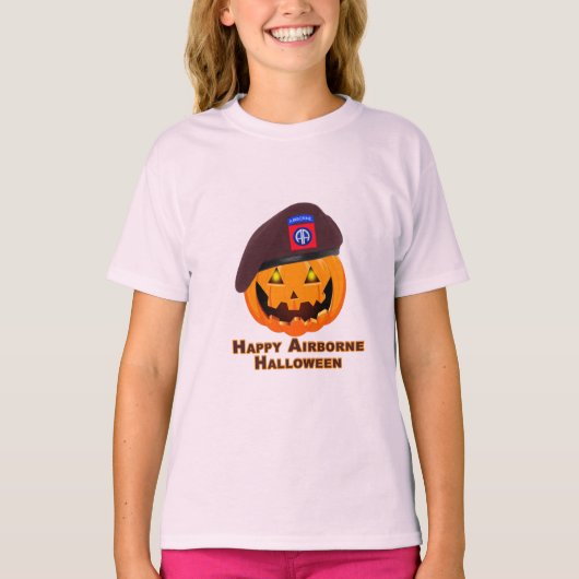 82e Luchtvaartdivisie - Happy Airborne Halloween! T-shirt (Voorkant)
