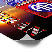 82e Luchtvaartdivisie OEF Veteraan Poster (Hoek)