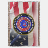 82e luchtvaartdivisie Proud Airborne Veteran Deken (Voorkant Verticaal)