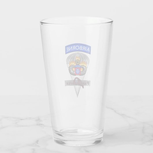 82e LUCHTVAARTMAATSCHAPPIJ Gepersonaliseerd Glas (Achterkant)