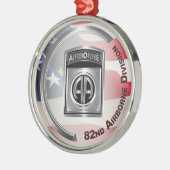 82e luchtvaartsector Gepersonaliseerd Kerstmis Metalen Ornament (Links)