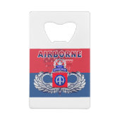 82e luchtvaartsector: "Moet hebben" Creditkaart Flessenopener (Achterkant)