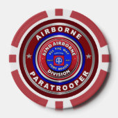 82e luchtvaartsector — Paratroopers Poker Chips (Voorkant)
