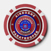 82e luchtvaartsector — Paratroopers Poker Chips (Achterkant)