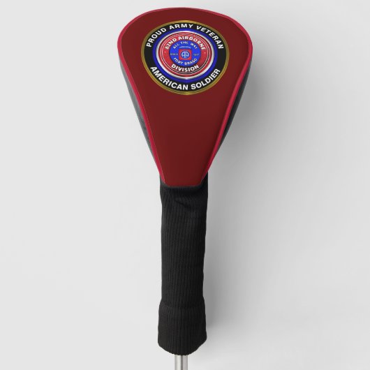 82e luchtvaartsector Proud Veteran Golfheadcover (Voorkant)