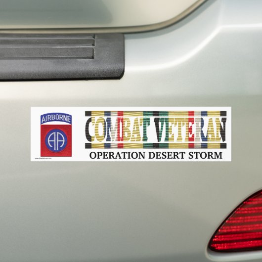 82e luchtvaartsector SWA Combat Veteran Sticker (Op auto)