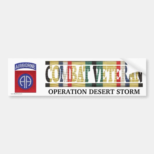 82e luchtvaartsector SWA Combat Veteran Sticker (Voorkant)