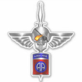 82e luchtverkeersafdeling Afghanistan Veteran Stic Sticker (Voorkant)